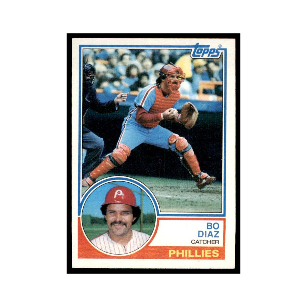 1983 Topps Bo Diaz Baseball Cards #175