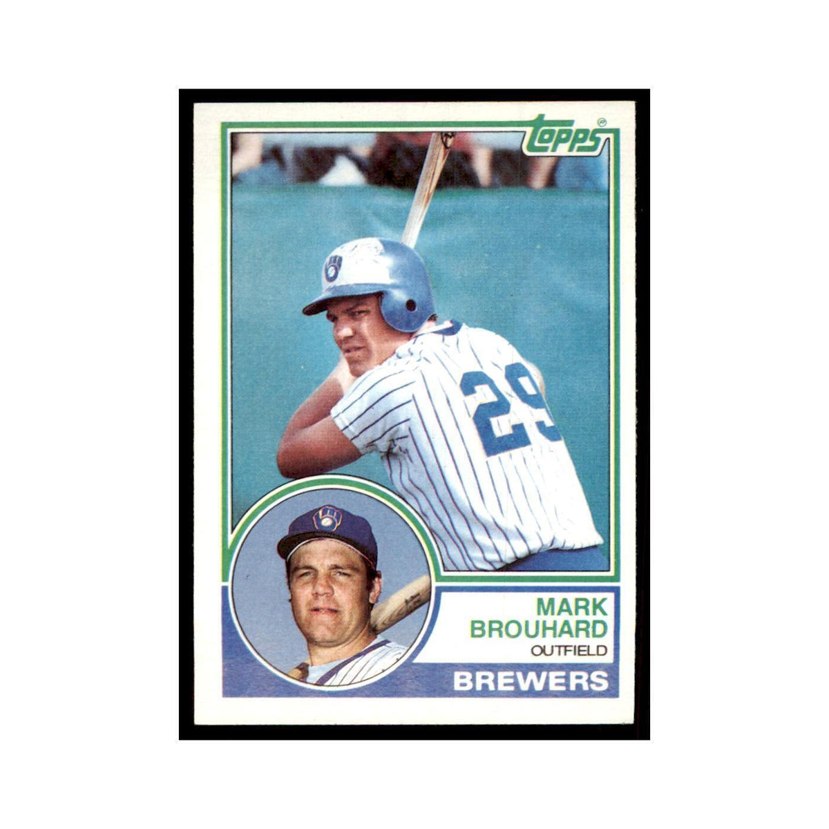 1983 Topps Mark Brouhard Baseball Cards #167