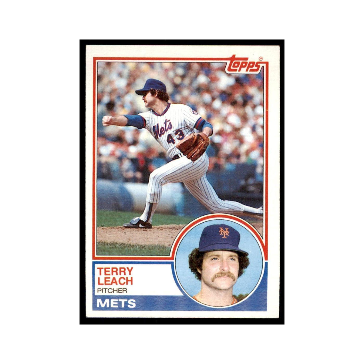1983 Topps Terry Leach Baseball Cards #187