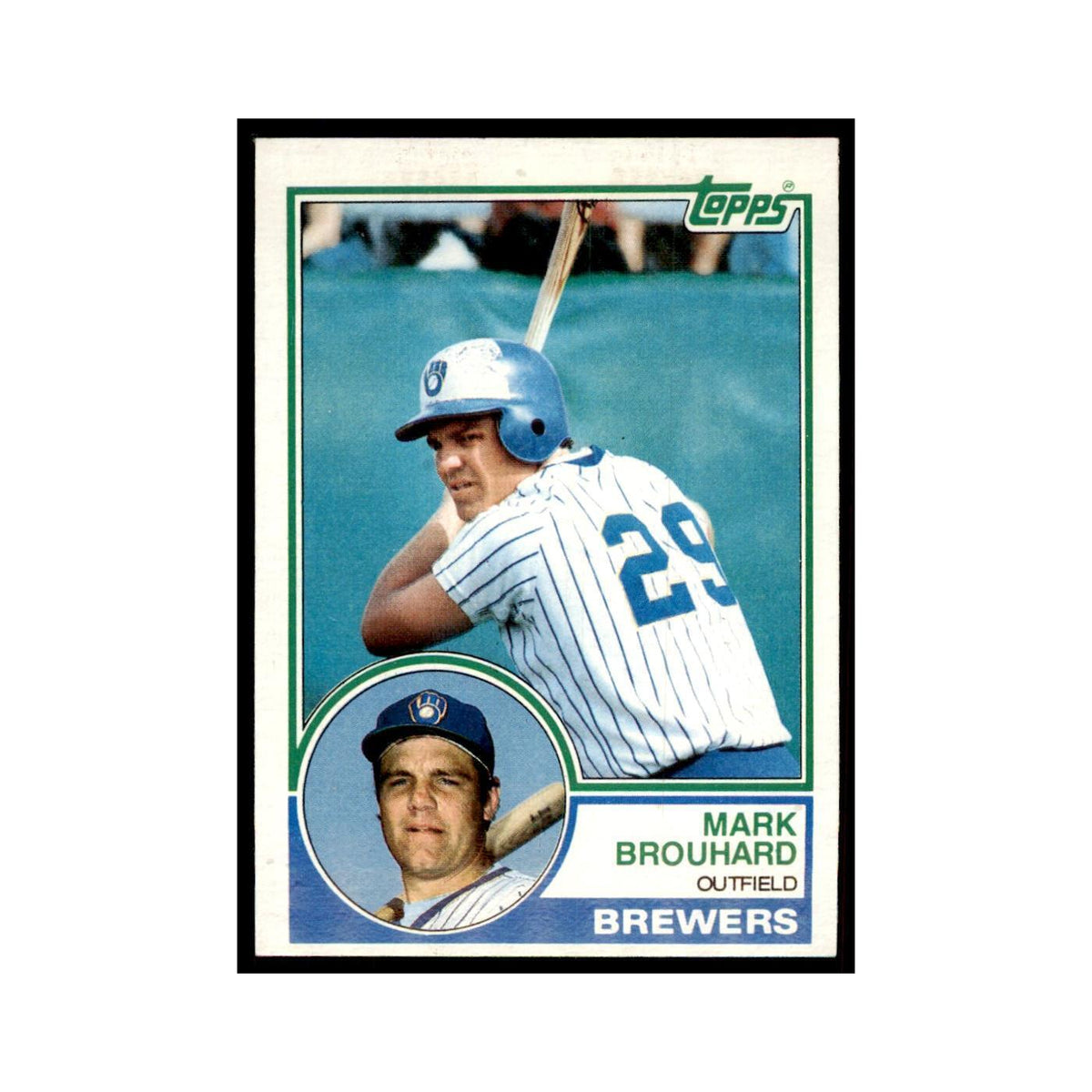 1983 Topps Mark Brouhard Baseball Cards #167