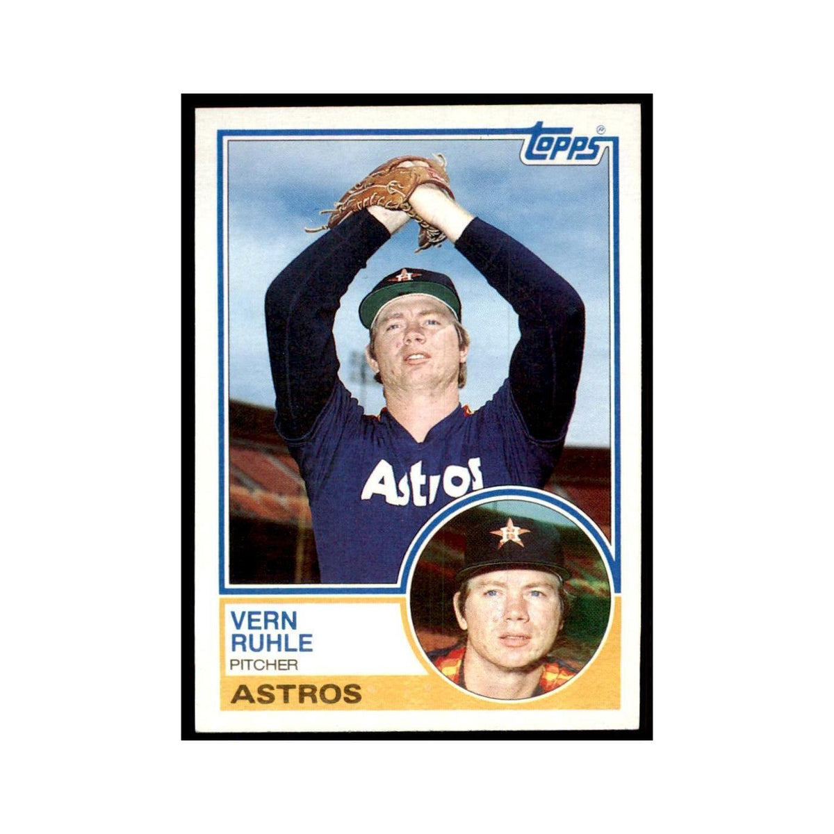 1983 Topps Vern Ruhle Baseball Cards #172
