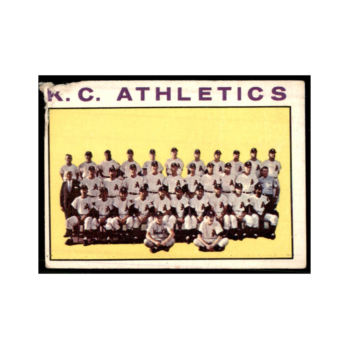1964 Topps (damaged) K.C. Athletics Baseball Cards #151