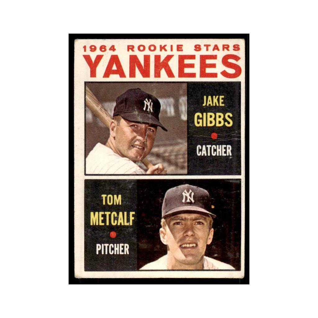 1964 Topps (damaged) Jake Gibbs/Tom Metcalf Baseball Cards #281