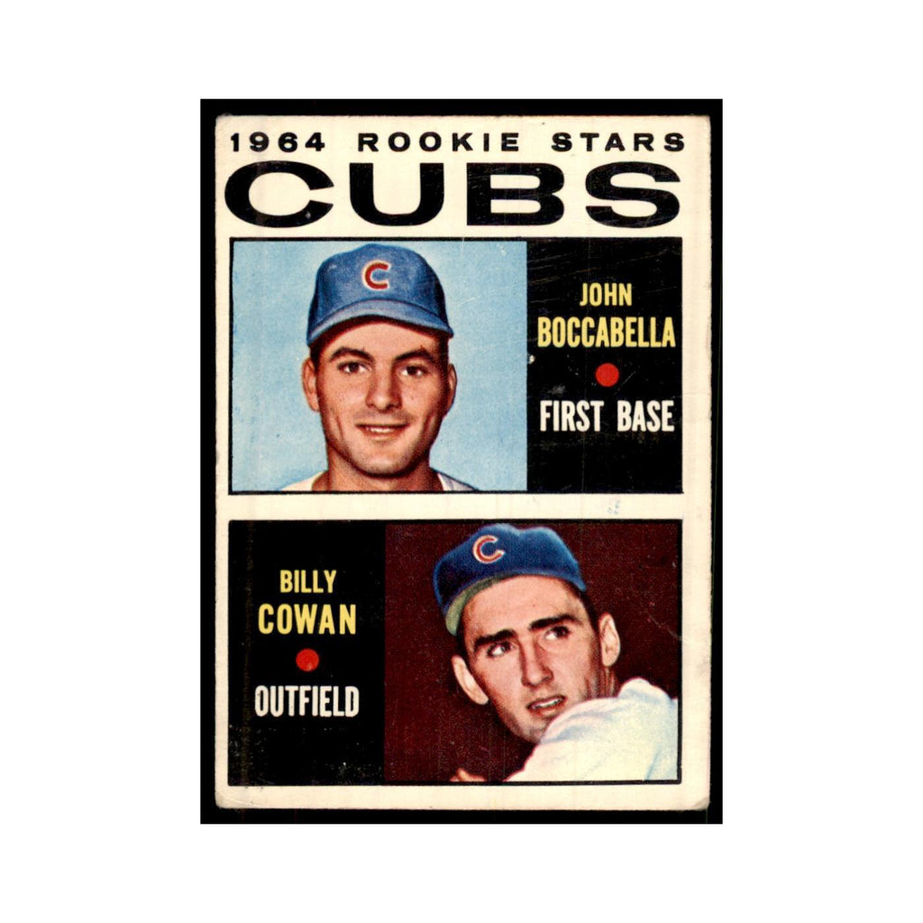 1964 Topps (damaged) John Boccabella/Billy Cowan RC Baseball Cards #192