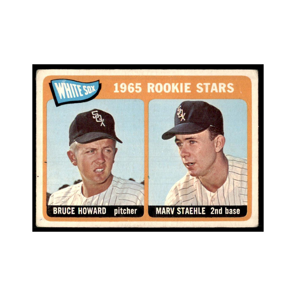 1965 Topps (damaged) Bruce Howard/Marv Staehle RC Baseball Cards #41