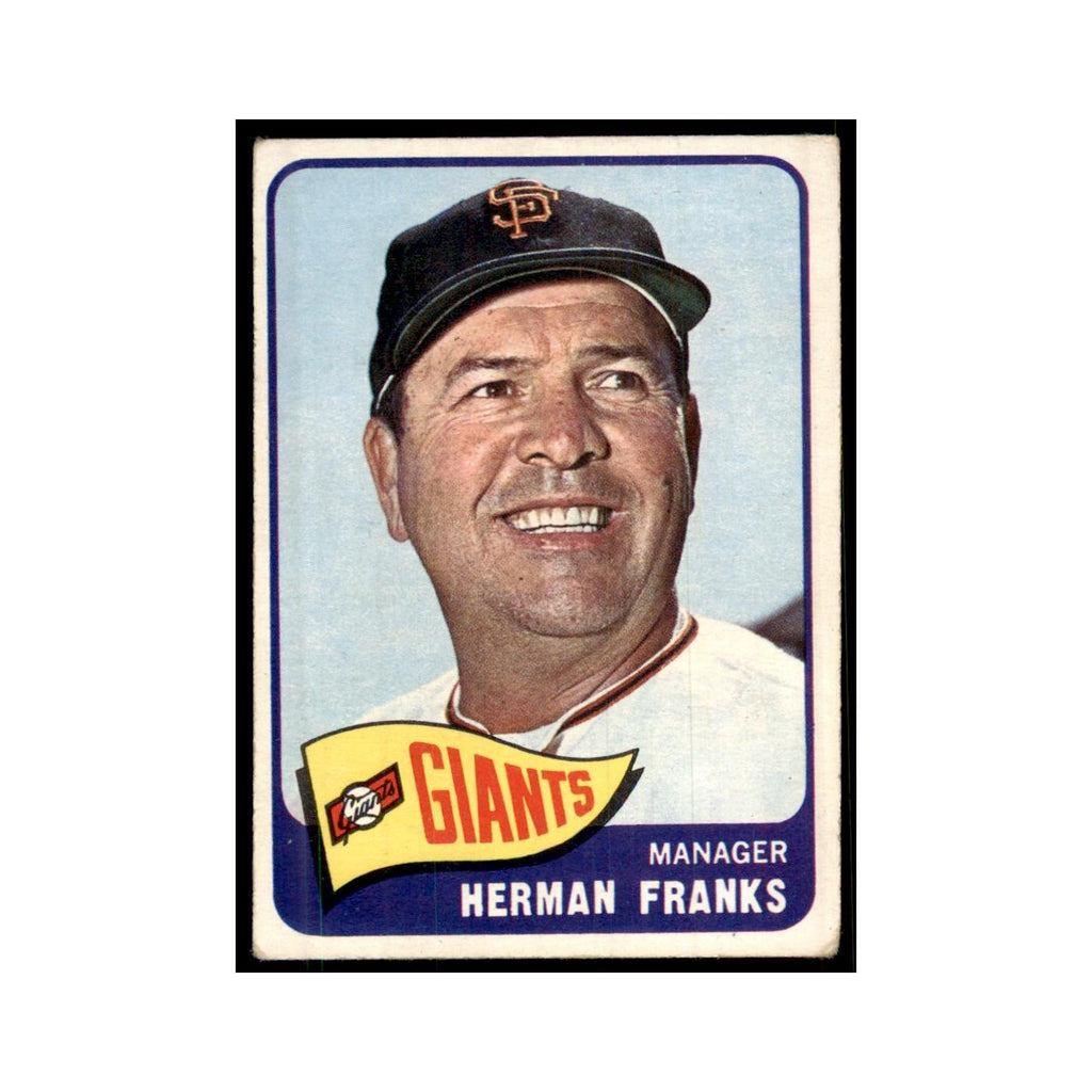 1965 Topps (damaged) Herman Franks Baseball Cards #32