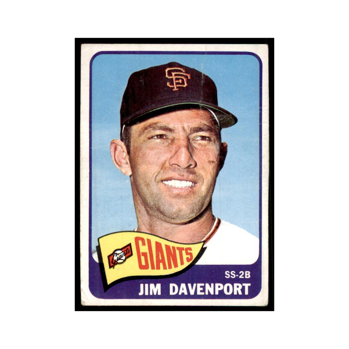 1965 Topps (damaged) Jim Davenport Baseball Cards #213