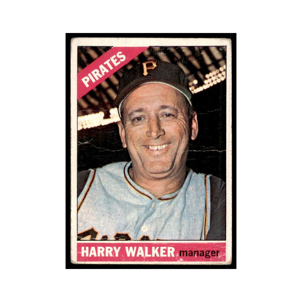 1966 Topps (Damaged) Harry Walker Baseball Cards #318