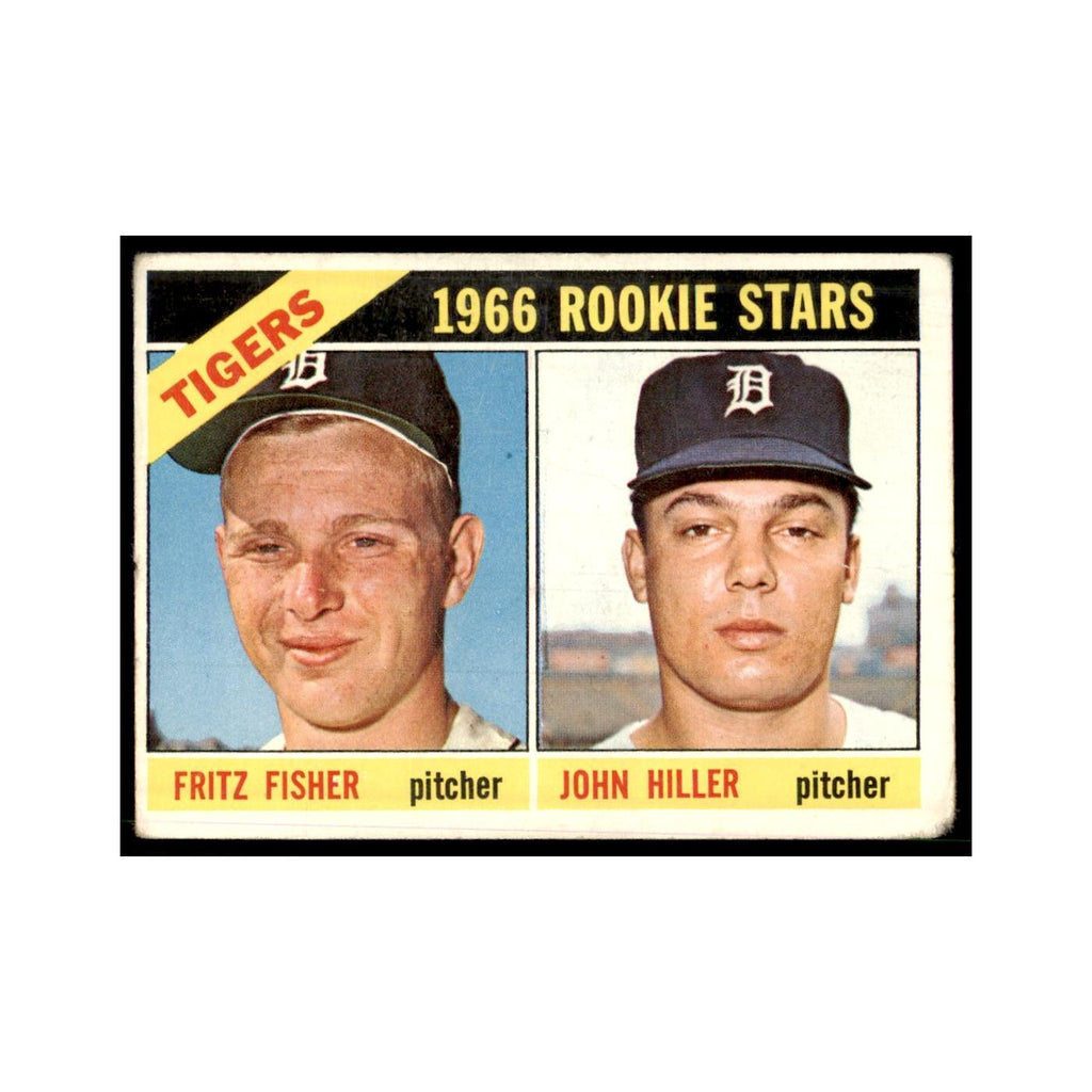 1966 Topps (Damaged) Fritz Fisher John Hiller Baseball Cards #209