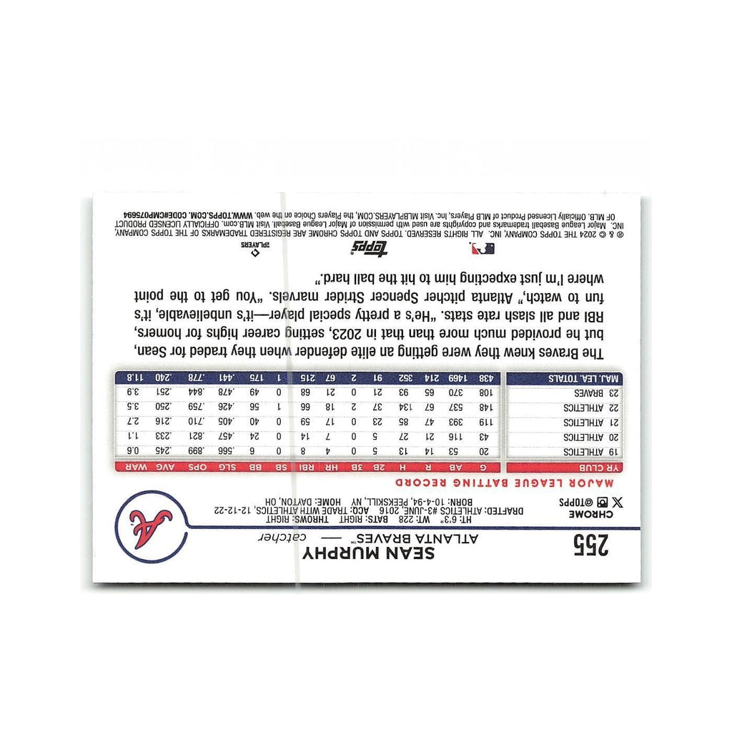 Sean Murphy 2024 Topps Chrome #255 Atlanta Braves Baseball Card NM
