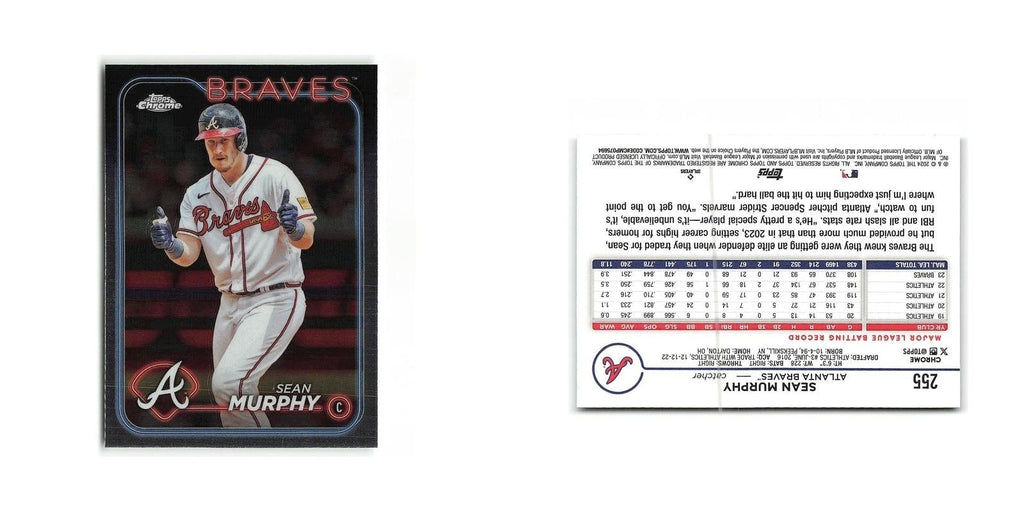 Sean Murphy 2024 Topps Chrome #255 Atlanta Braves Baseball Card NM