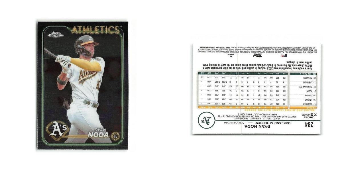 Ryan Noda 2024 Topps Chrome #284 Oakland Athletics Baseball Card NM