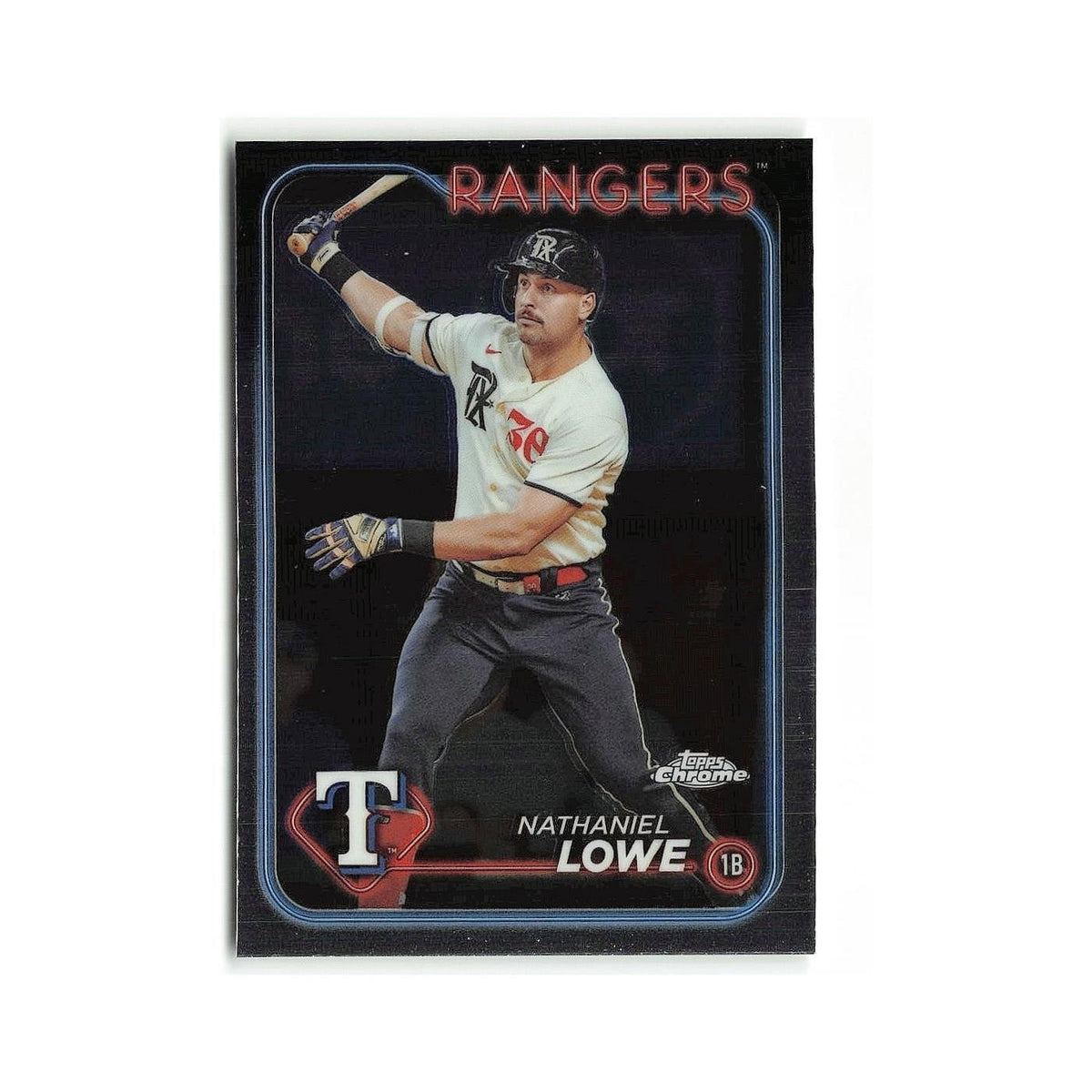 Nathaniel Lowe 2024 Topps Chrome #252 Texas Rangers Baseball Card NM