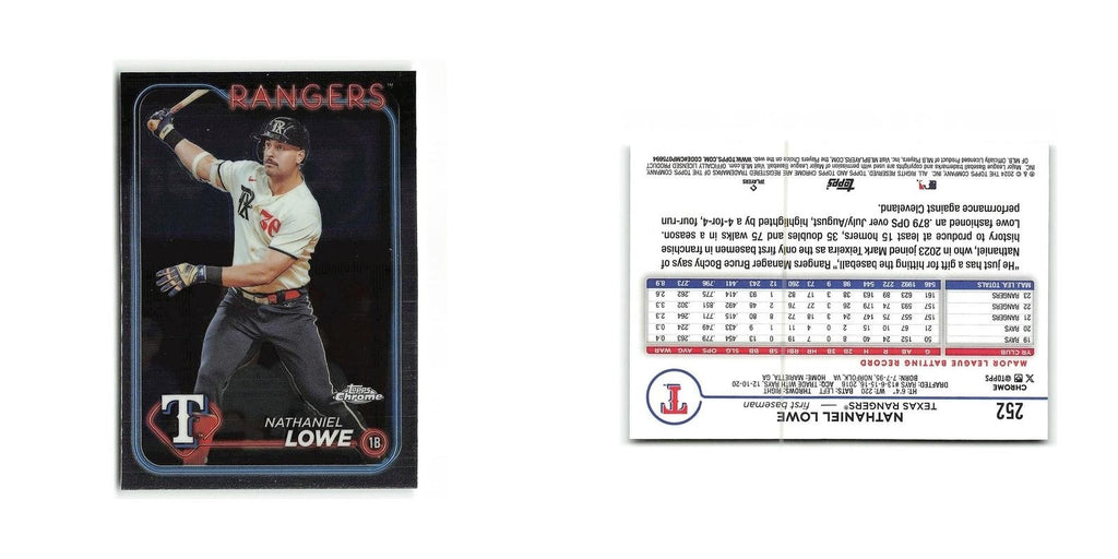 Nathaniel Lowe 2024 Topps Chrome #252 Texas Rangers Baseball Card NM