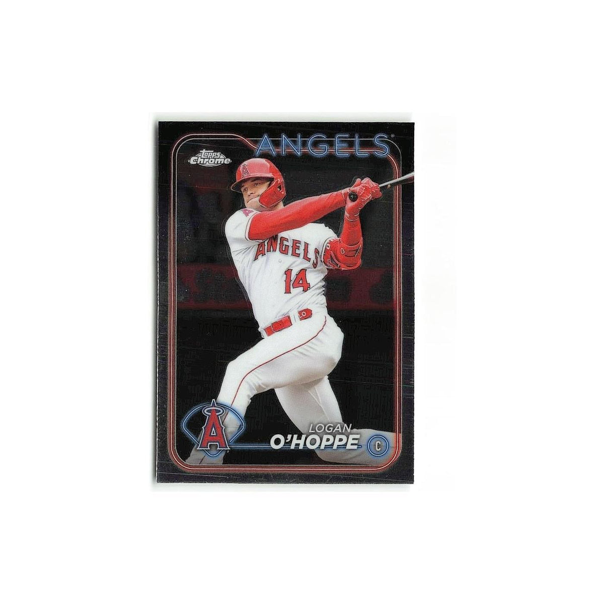 Logan O'Hoppe 2024 Topps Chrome #199 Los Angeles Angels Baseball Card NM