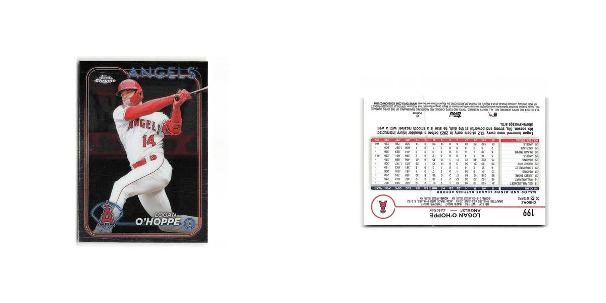 Logan O'Hoppe 2024 Topps Chrome #199 Los Angeles Angels Baseball Card NM