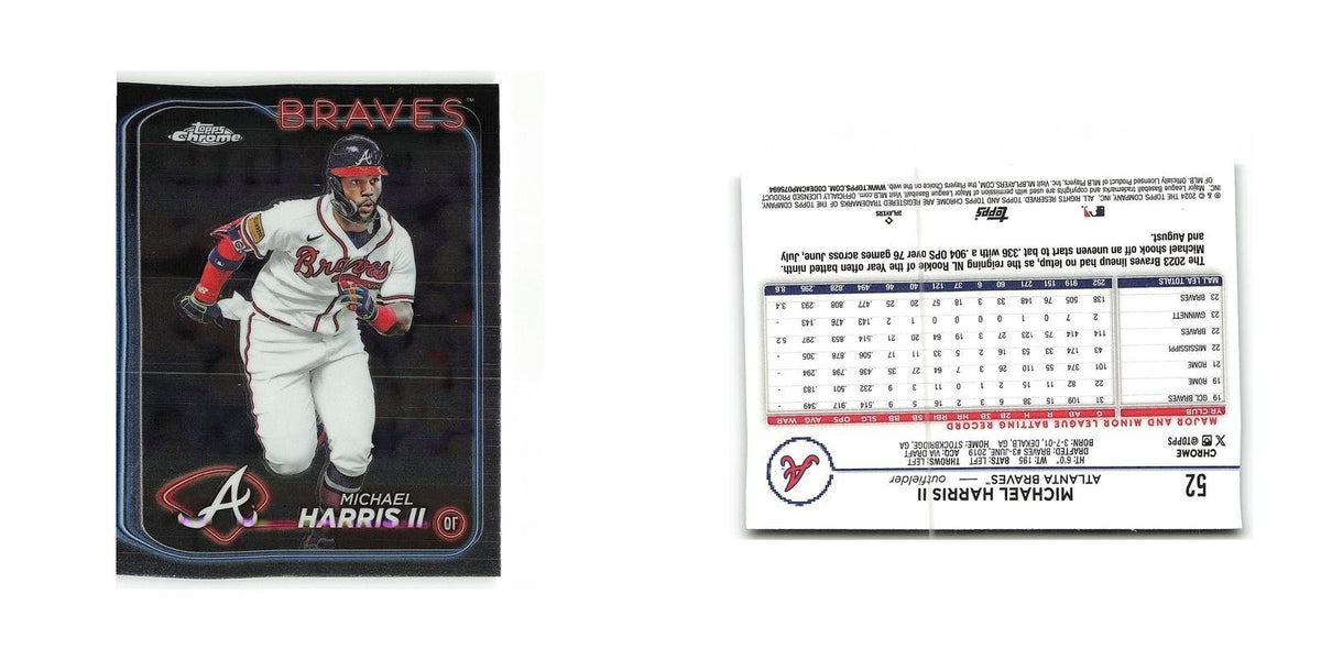 Michael Harris II 2024 Topps Chrome #52 Atlanta Braves Baseball Card NM