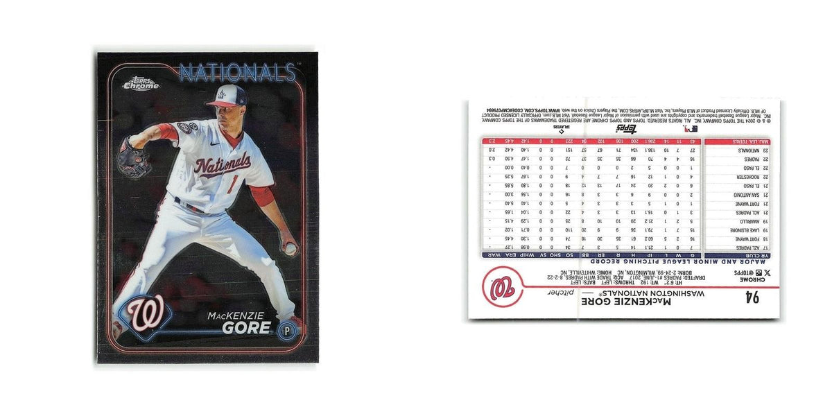 MacKenzie Gore 2024 Topps Chrome #94 Washington Nationals Baseball Card NM
