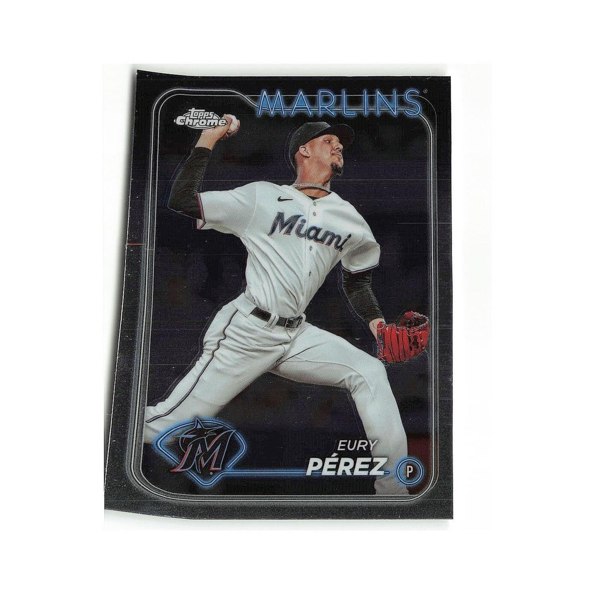 Eury Pérez 2024 Topps Chrome #6 Miami Marlins Baseball Card NM
