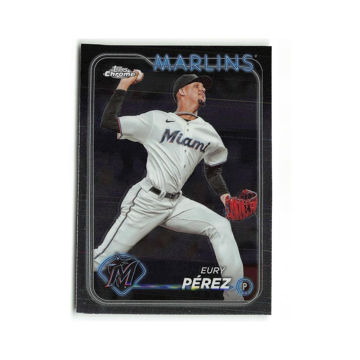 Eury Pérez 2024 Topps Chrome #6 Miami Marlins Baseball Card NM
