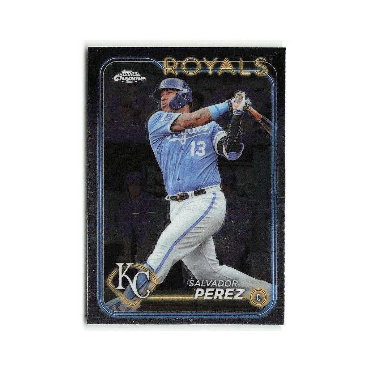 Salvador Perez 2024 Topps Chrome #117 Kansas City Royals Baseball Card NM