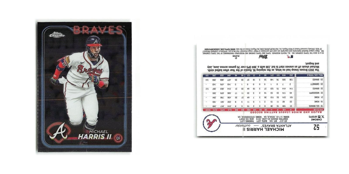 Michael Harris II 2024 Topps Chrome #52 Atlanta Braves Baseball Card NM