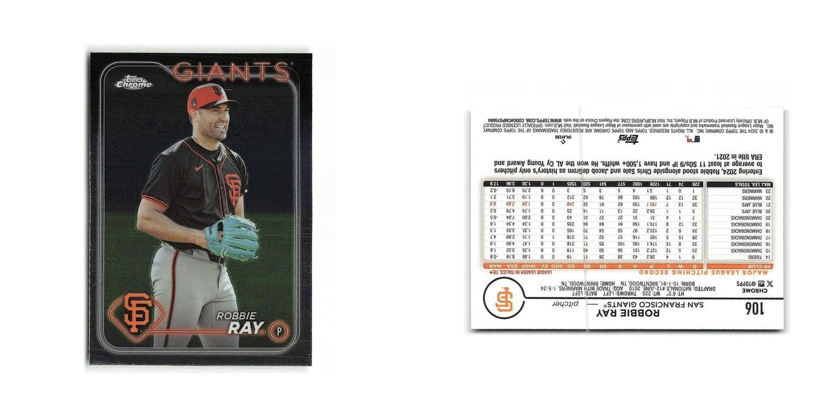 Robbie Ray 2024 Topps Chrome #106 San Francisco Giants Baseball Card NM