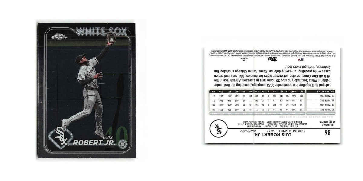Luis Robert Jr. 2024 Topps Chrome #86 Chicago White Sox Baseball Card NM