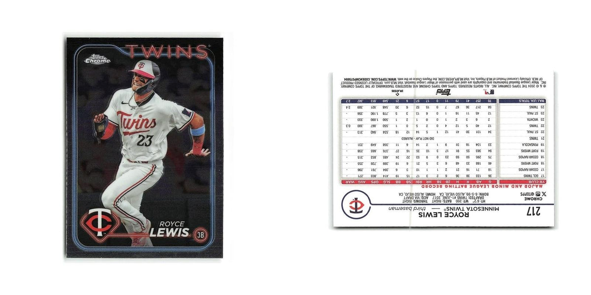 Royce Lewis 2024 Topps Chrome #217 Minnesota Twins Baseball Card NM