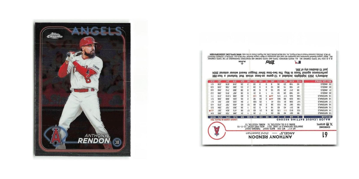 Anthony Rendon 2024 Topps Chrome #61 Los Angeles Angels Baseball Card NM