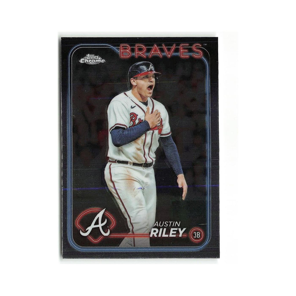 Austin Riley 2024 Topps Chrome #84 Atlanta Braves Baseball Card NM
