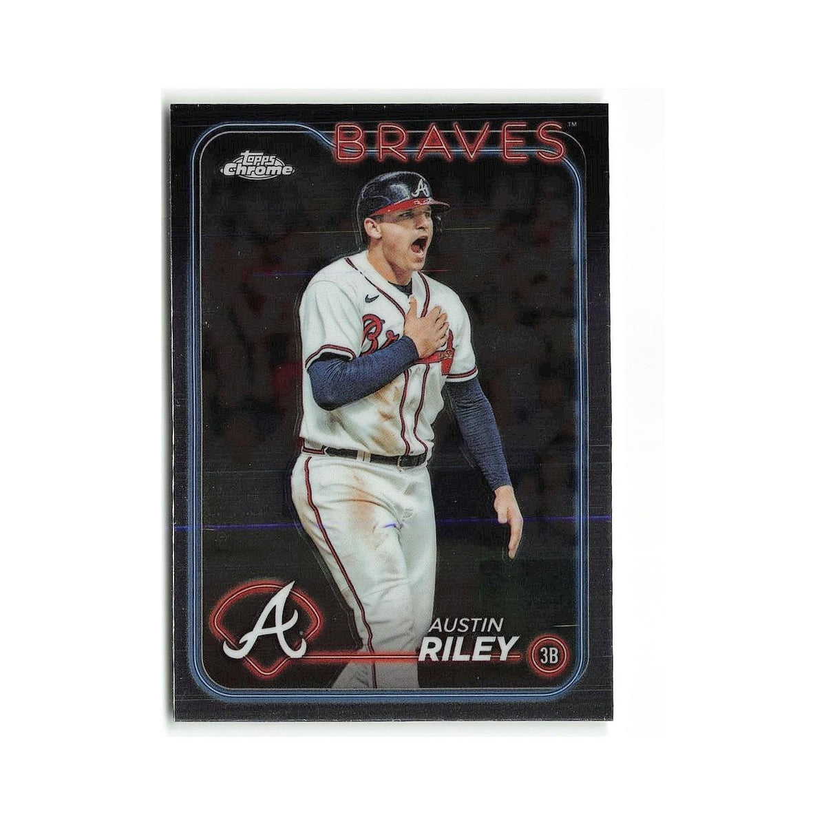Austin Riley 2024 Topps Chrome #84 Atlanta Braves Baseball Card NM