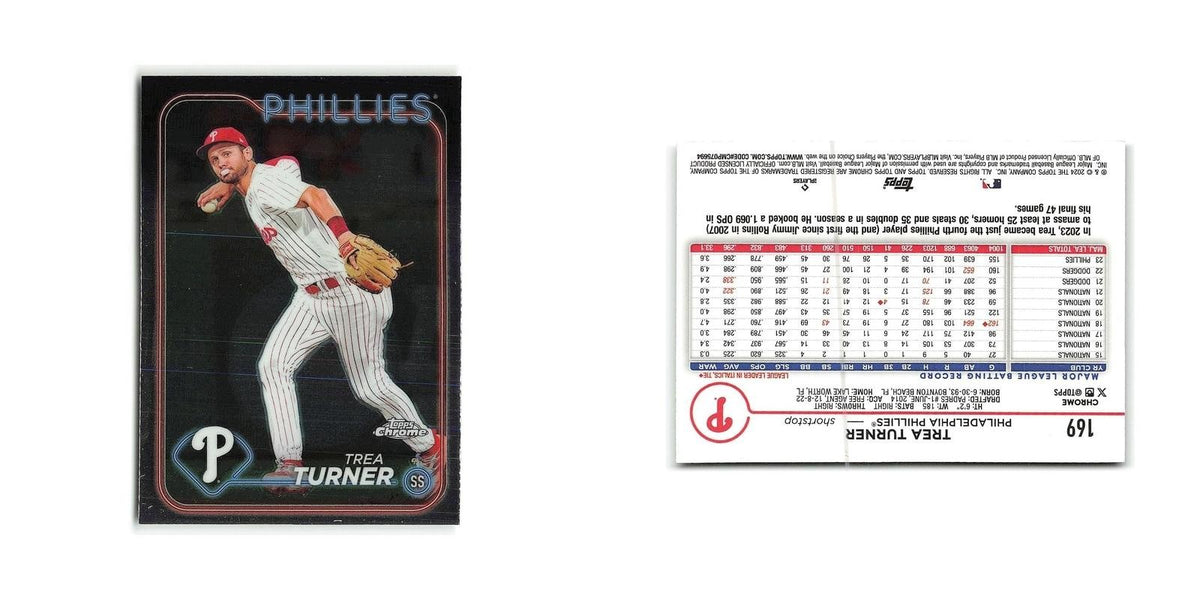 Trea Turner 2024 Topps Chrome #169 Philadelphia Phillies Baseball Card NM