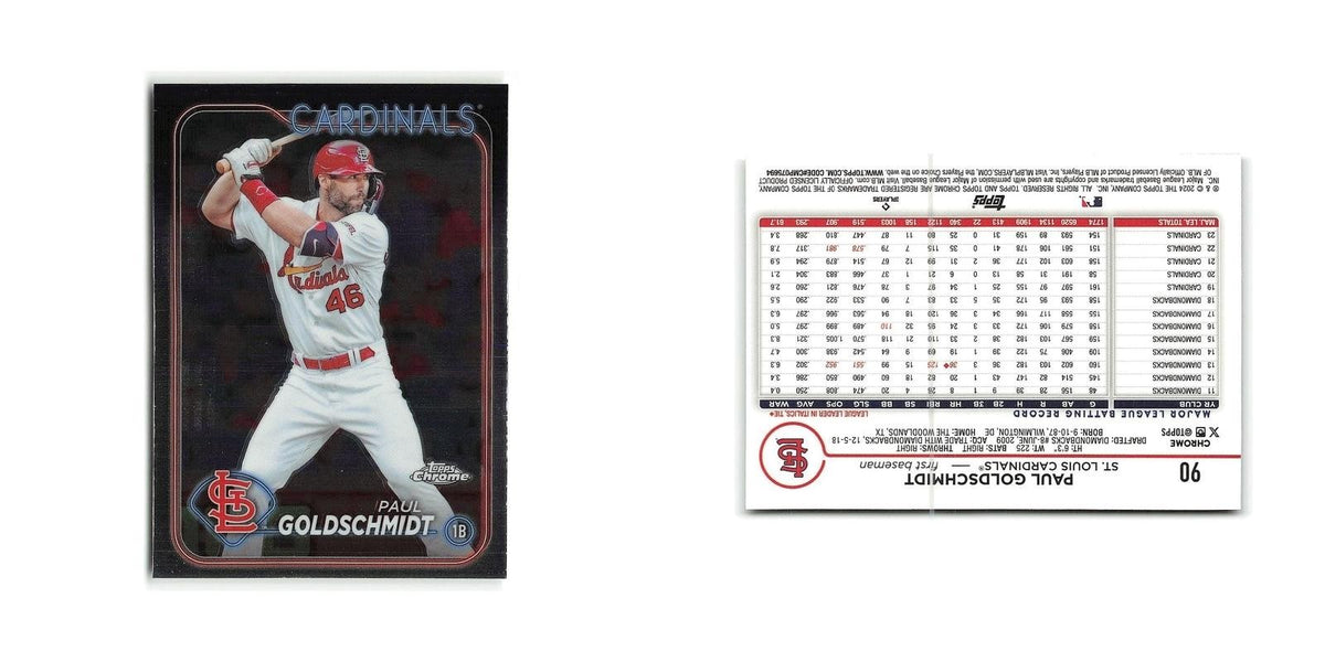 Paul Goldschmidt 2024 Topps Chrome #90 St. Louis Cardinals Baseball Card NM