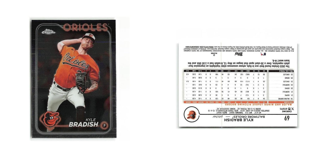 Kyle Bradish 2024 Topps Chrome #69 Baltimore Orioles Baseball Card NM