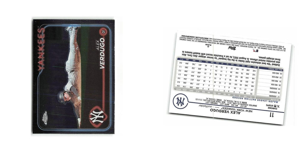 Alex Verdugo 2024 Topps Chrome #11 New York Yankees Baseball Card NM