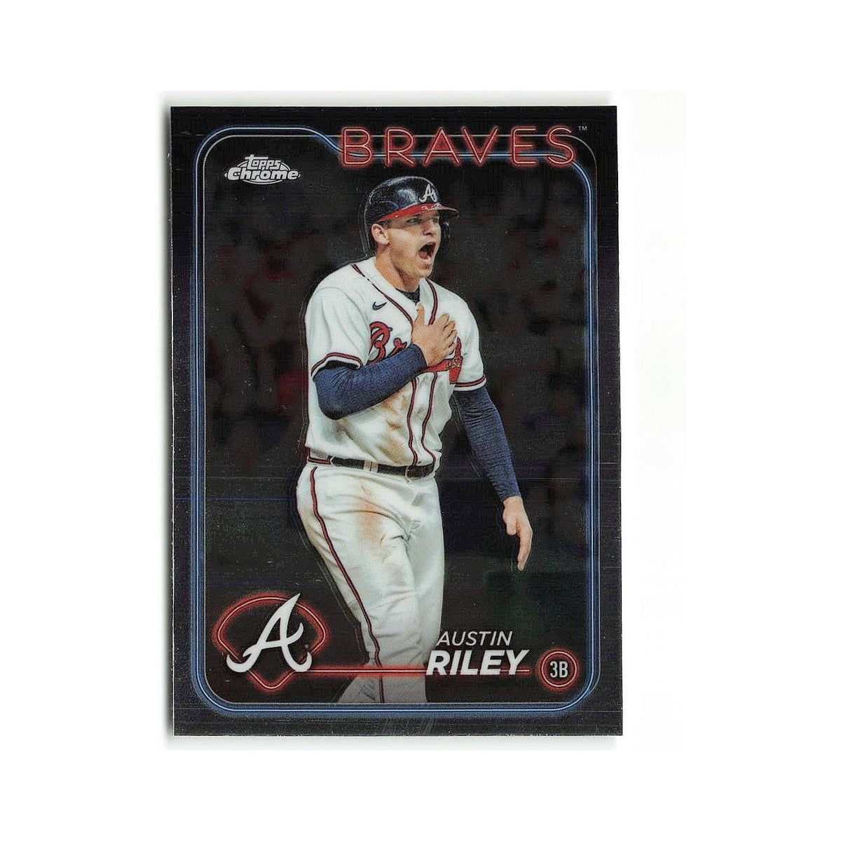 Austin Riley 2024 Topps Chrome #84 Atlanta Braves Baseball Card NM