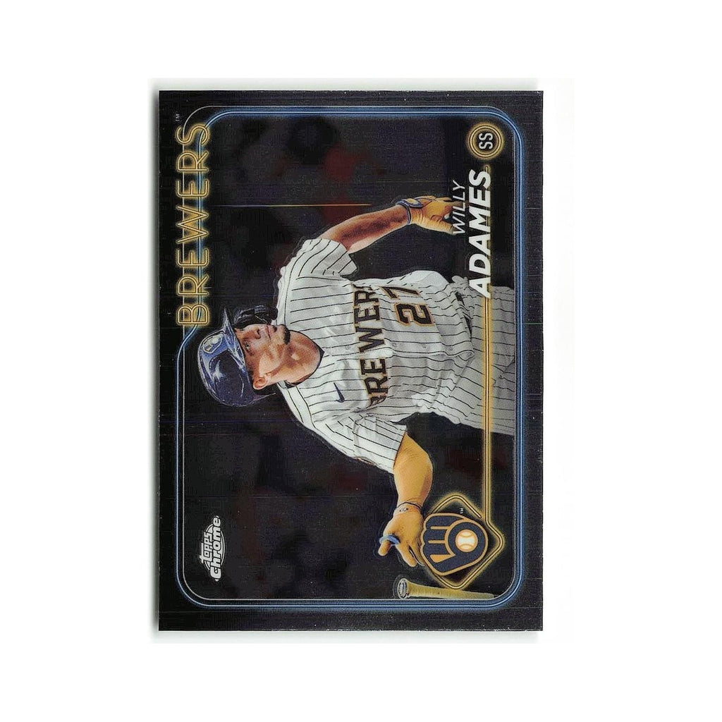 Willy Adames 2024 Topps Chrome #126 Milwaukee Brewers Baseball Card NM