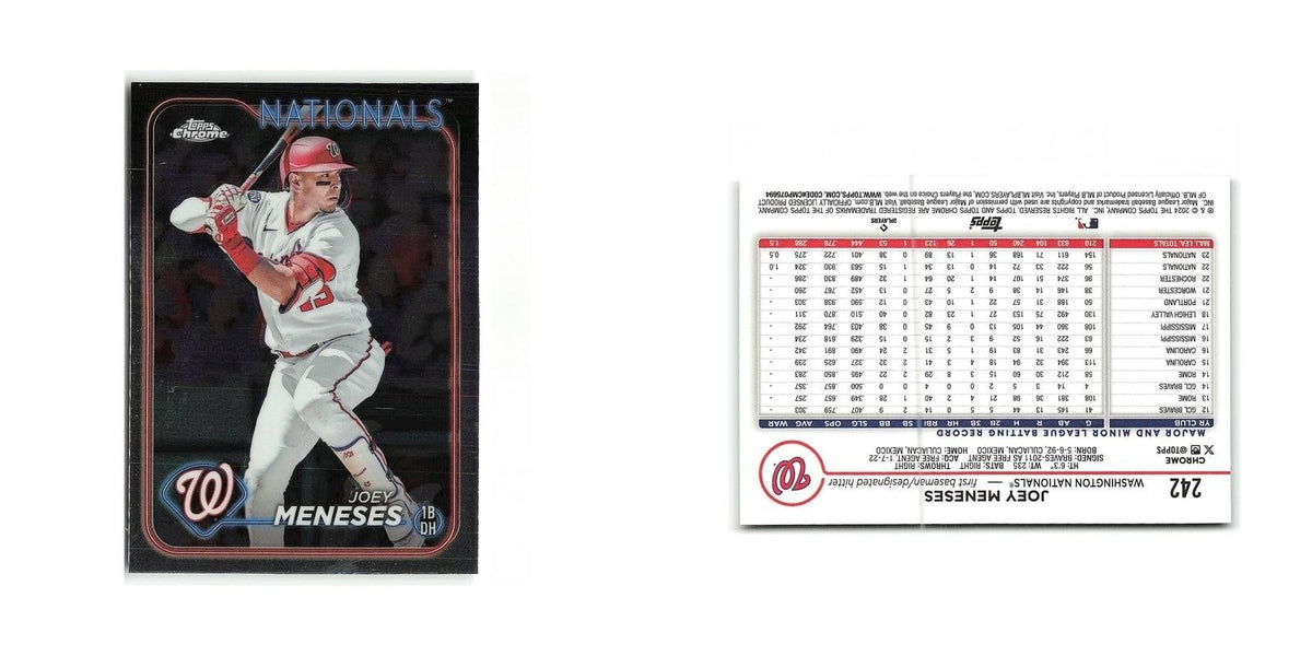 Joey Meneses 2024 Topps Chrome #242 Washington Nationals Baseball Card NM