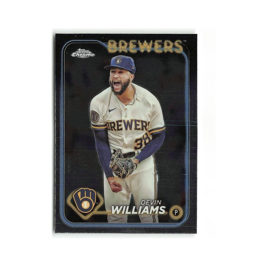 Devin Williams 2024 Topps Chrome #103 Milwaukee Brewers Baseball Card NM