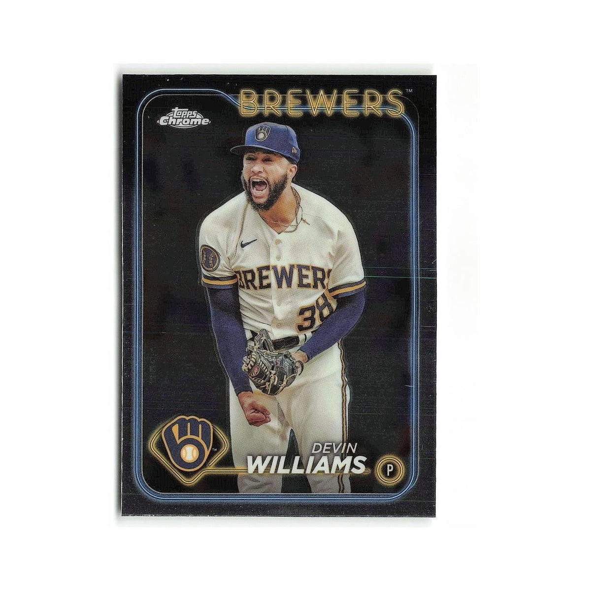 Devin Williams 2024 Topps Chrome #103 Milwaukee Brewers Baseball Card NM