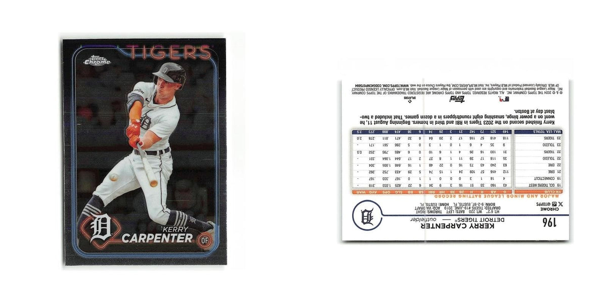 Kerry Carpenter 2024 Topps Chrome #196 Detroit Tigers Baseball Card NM