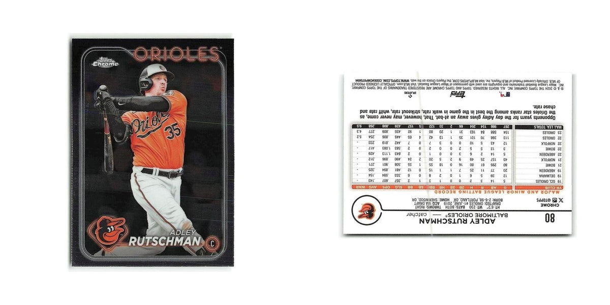 Adley Rutschman 2024 Topps Chrome #80 Baltimore Orioles Baseball Card NM