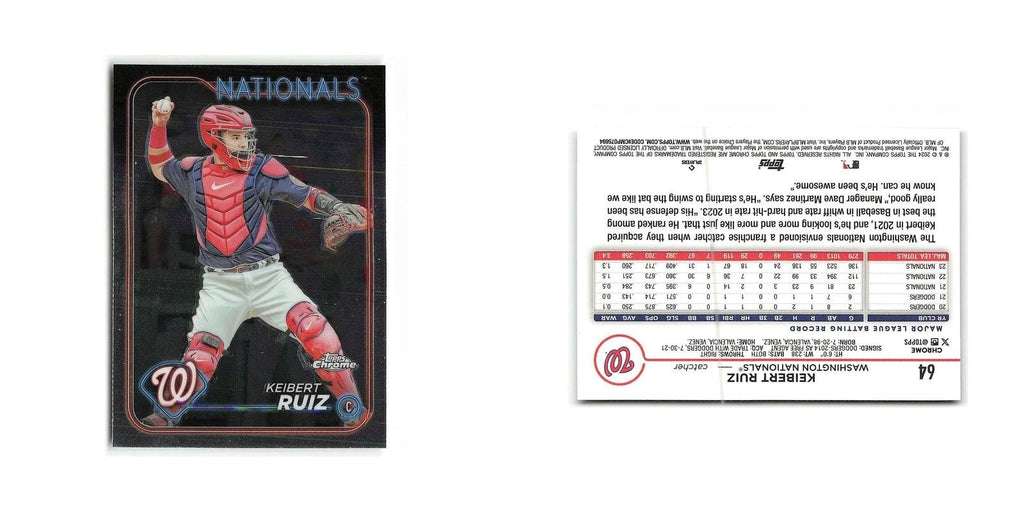 Keibert Ruiz 2024 Topps Chrome #64 Washington Nationals Baseball Card NM