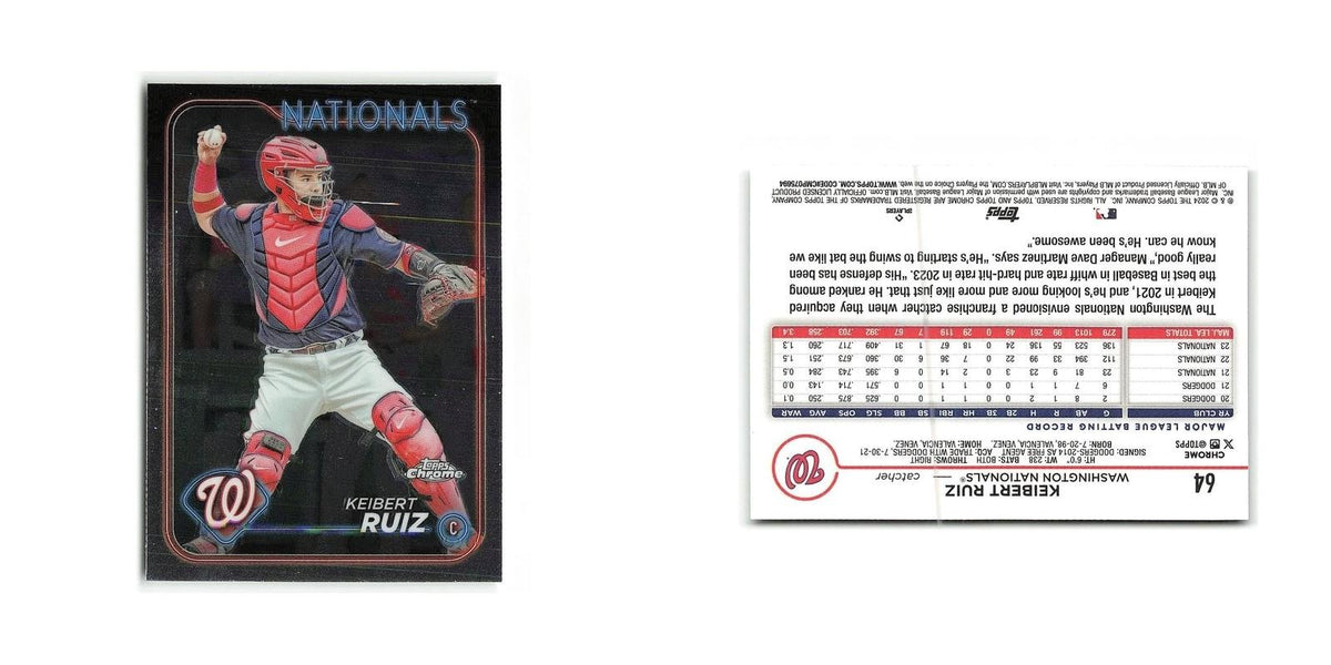 Keibert Ruiz 2024 Topps Chrome #64 Washington Nationals Baseball Card NM