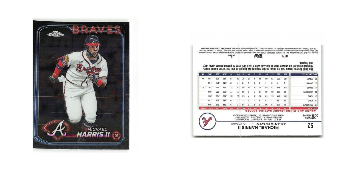 Michael Harris II 2024 Topps Chrome #52 Atlanta Braves Baseball Card NM