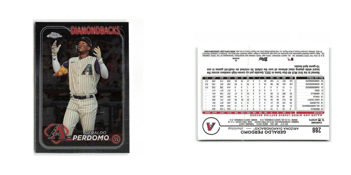Geraldo Perdomo 2024 Topps Chrome #288 Arizona Diamondbacks Baseball Card NM