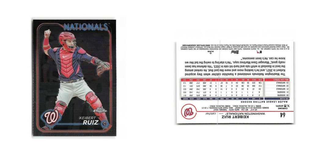 Keibert Ruiz 2024 Topps Chrome #64 Washington Nationals Baseball Card NM