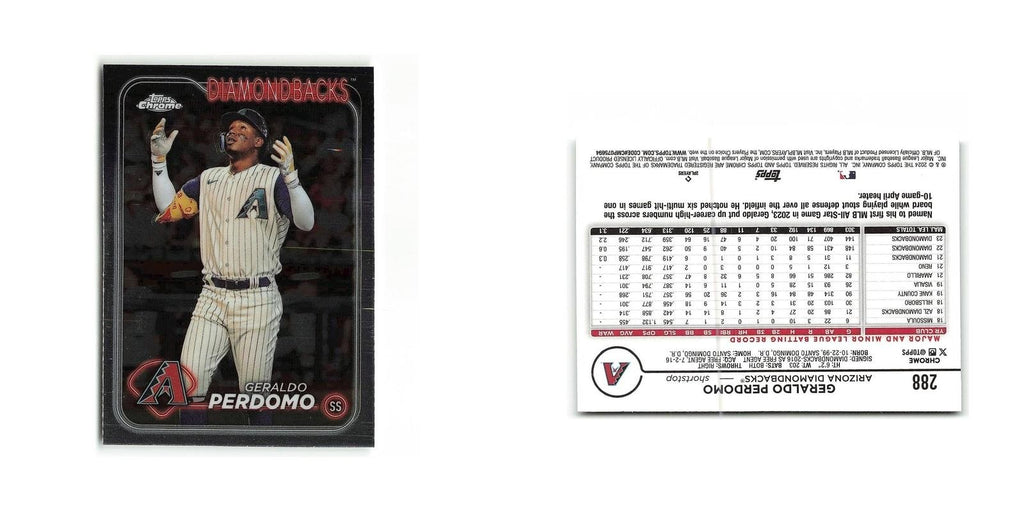 Geraldo Perdomo 2024 Topps Chrome #288 Arizona Diamondbacks Baseball Card NM