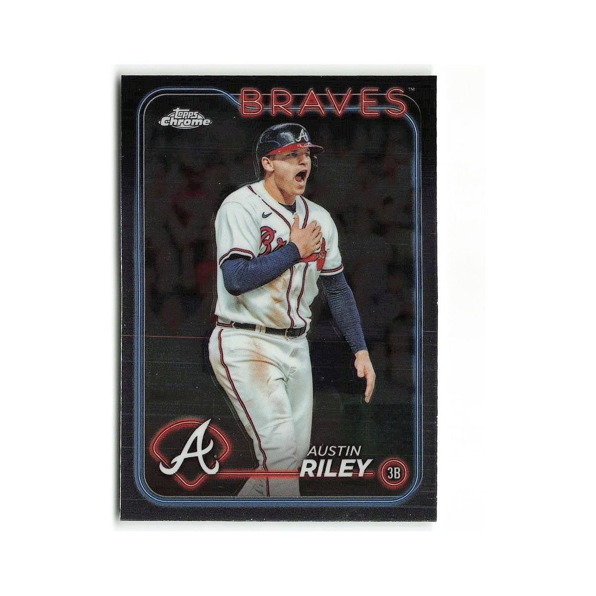 Austin Riley 2024 Topps Chrome #84 Atlanta Braves Baseball Card NM